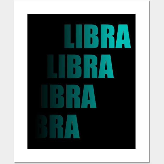 Libra Text Design Wall Art by Introvert Home 